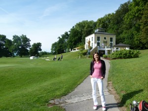 Vor der Runde Golfclub Schloss Maxlrain